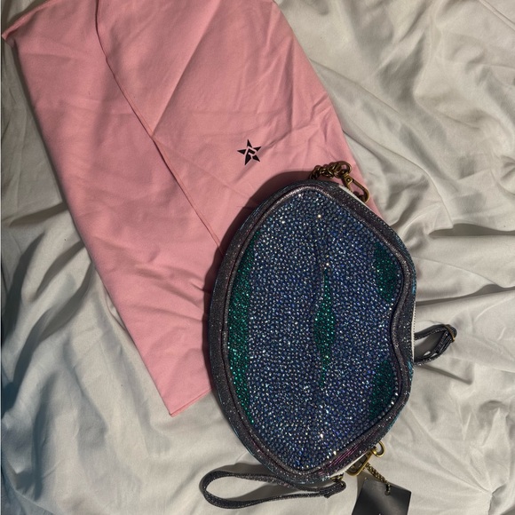 Rebel athletics jeweled lips purse NWT mermaid color - Picture 1 of 1